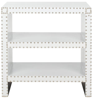 Safavieh Lacey Two Tier Side Table White White FOX9502C