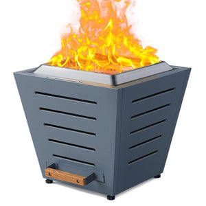 Origins Terra 20" Smokeless Fire Pit with Double-Wall Stainless Core, Portable, High-Efficiency Heat, Cover Included FP-20SL