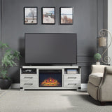 Manhattan Comfort Richmond Industrial - Traditional Fireplace Grey FP1-GY