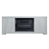 Manhattan Comfort Richmond Industrial - Traditional Fireplace Grey FP1-GY