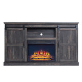 Manhattan Comfort Myrtle Traditional - Barnlike Fireplace Heavy Brown FP2-BR