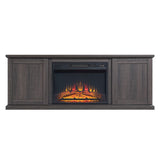 Manhattan Comfort Franklin Traditional - Barnlike Fireplace Brown FP3-BR