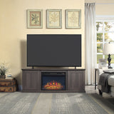 Manhattan Comfort Franklin Traditional - Barnlike Fireplace Brown FP3-BR