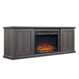 Manhattan Comfort Franklin Traditional - Barnlike Fireplace Brown FP3-BR