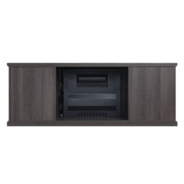 Manhattan Comfort Franklin Traditional - Barnlike Fireplace Brown FP3-BR