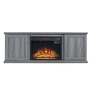 Manhattan Comfort Franklin Traditional - Barnlike Fireplace Grey FP3-GY