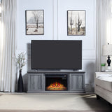 Manhattan Comfort Franklin Traditional - Barnlike Fireplace Grey FP3-GY