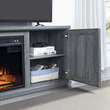 Manhattan Comfort Franklin Traditional - Barnlike Fireplace Grey FP3-GY