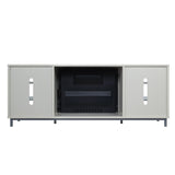 Manhattan Comfort Brighton Modern Fireplace Beige FP4-BG