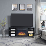 Manhattan Comfort Brighton Modern Fireplace Onyx FP4-BL