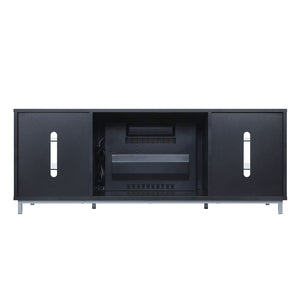 Manhattan Comfort Brighton Modern Fireplace Onyx FP4-BL