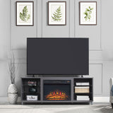 Manhattan Comfort Brighton Modern Fireplace Grey FP4-GY