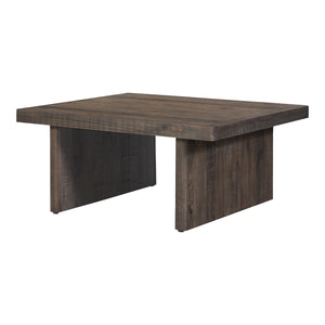 Moe's Home Monterey Square Coffee Table - Rustic Pinewood Design With Driftwood Finish For Earthy Elegance Brown Solid Pine Fr-1036-29