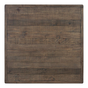 Moe's Home Monterey Square Coffee Table - Rustic Pinewood Design With Driftwood Finish For Earthy Elegance Brown Solid Pine Fr-1036-29