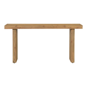 Moe's Home Monterey Console Table - Elegant Solid Pinewood Design With Natural Variations For Earthy Charm Natural Solid Pine Fr-1037-21
