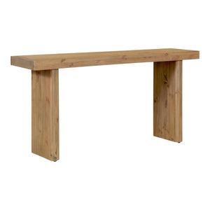 Moe's Home Monterey Console Table - Elegant Solid Pinewood Design With Natural Variations For Earthy Charm Natural Solid Pine Fr-1037-21
