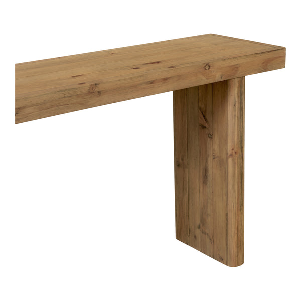 Moe's Home Monterey Console Table - Elegant Solid Pinewood Design With Natural Variations For Earthy Charm Natural Solid Pine Fr-1037-21