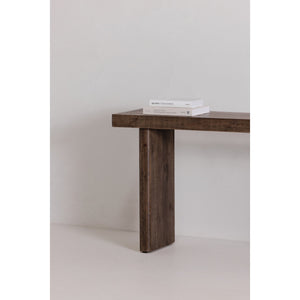 Moe's Home Monterey Console Table - Elegant Solid Pinewood Design With Natural Variations For Earthy Charm Brown Solid Pine Fr-1037-29