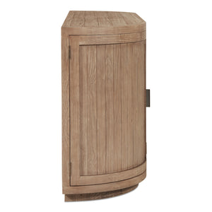 Moe's Home Nicola Rustic Sideboard With Curved Doors And Modern Design For Stylish Dining Spaces - 35" Height Brown Reclaimed Pine,Plywood Fr-1044-23