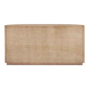 Moe's Home Nicola Rustic Sideboard With Curved Doors And Modern Design For Stylish Dining Spaces - 35" Height Brown Reclaimed Pine,Plywood Fr-1044-23