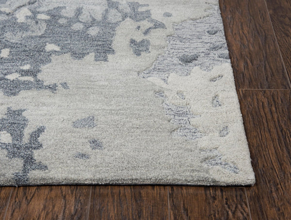 Alora Decor Flare Hand-Tufted Wool Runner Rug 2'6"X8' — High/Low Pile, Abstract Industrial Design For Halls FLAFR100600332608