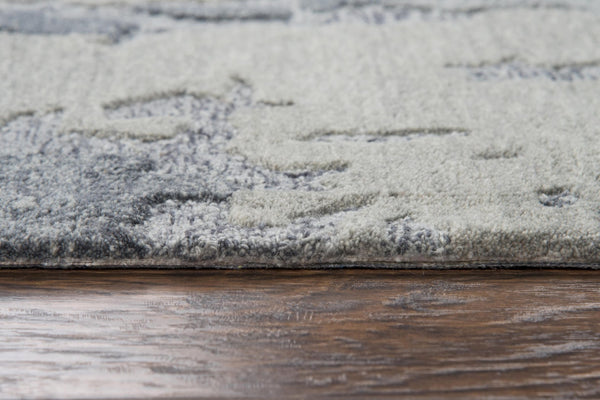 Alora Decor Flare Modern Hand-Tufted Wool Rug With High-Low Pile Texture, Durable Chic Industrial Style 8' x 10' FLAFR100600330810