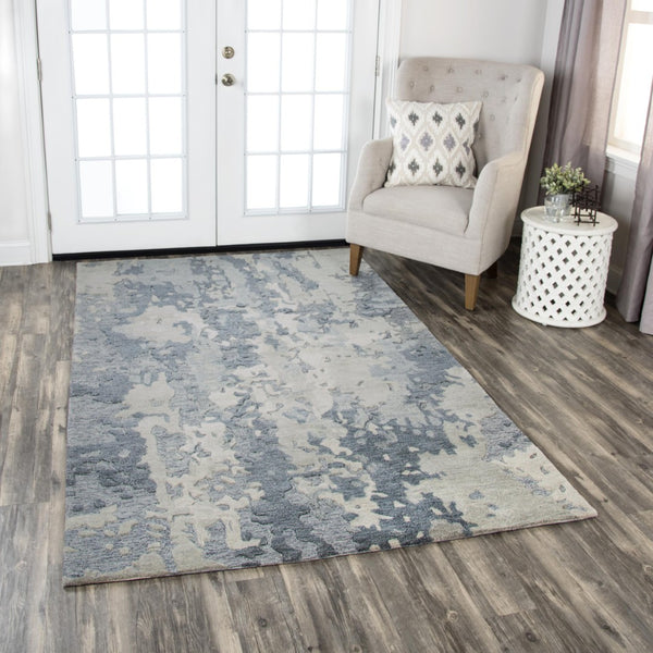 Alora Decor Flare Modern Hand-Tufted Wool Rug With High-Low Pile Texture, Durable Chic Industrial Style 8' x 10' FLAFR100600330810