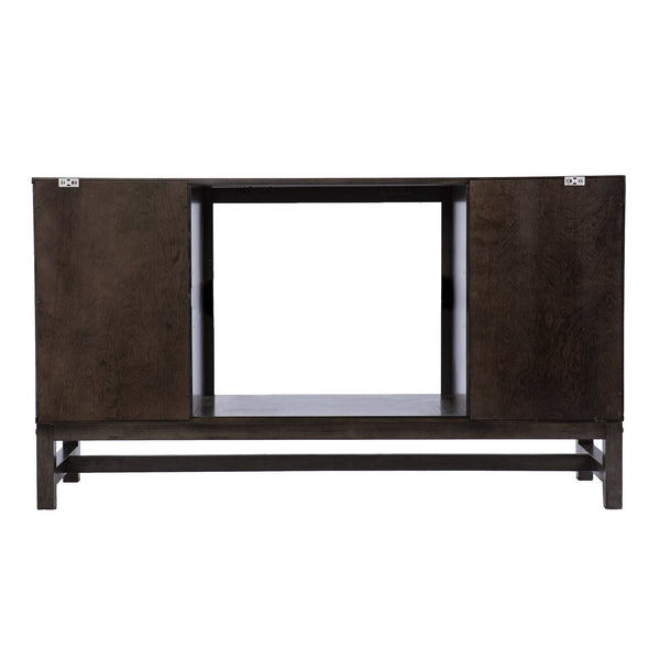 Safavieh Lannington Electric Fireplace Console With Birch Veneer Storage And Realistic Flame Effect FR1137256