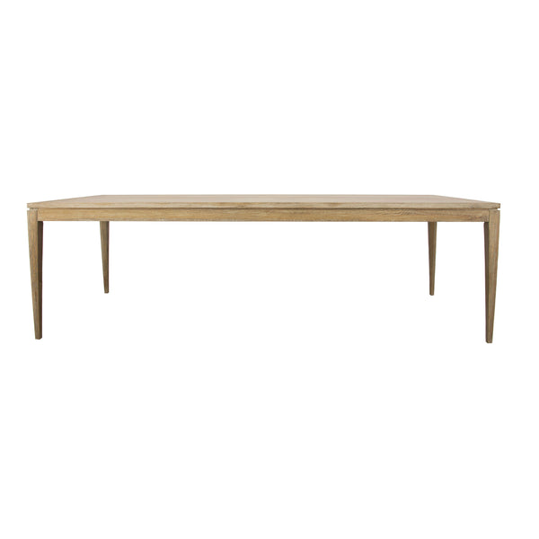 Zeugma Fr906 Natural Oak Dining Table - Luxurious Solid Wood Design For Elegant Dining Spaces, 98.5" Wide   Fr906 Natural