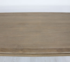 Zeugma Fr906 Natural Oak Dining Table - Luxurious Solid Wood Design For Elegant Dining Spaces, 98.5" Wide   Fr906 Natural