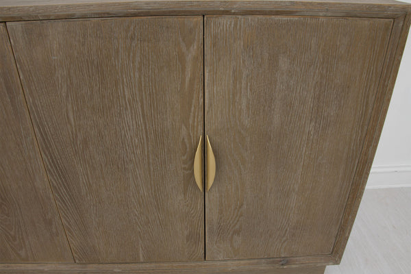 Zeugma Fr912 Natural Dark Oak Sideboard - Solid Wood, 4 Spacious Drawers, Durable Hand-finished Design Natural Dark Oak Wood Finish Solid Wood Fr912 Natural