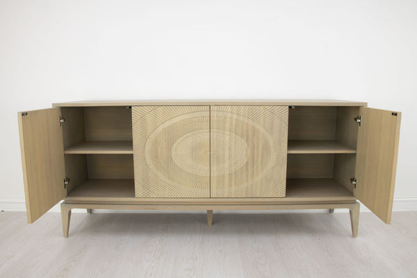 Zeugma Fr913 Tuscan Large Buffet – Solid Wood Elegance With Spacious Drawers & Durable Oak Finish, 78" Wide Soft Tuscan Oak Finish Solid Wood Fr913 Tuscan