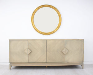 Zeugma Fr916 Tuscan 84” Buffet - Solid Wood With Spacious Drawers, Rich Oak Finish & Durable Design Soft Tuscan Oak Finish Solid Wood Fr916 Tuscan