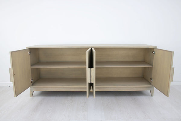 Zeugma Fr916 Tuscan 84” Buffet - Solid Wood With Spacious Drawers, Rich Oak Finish & Durable Design Soft Tuscan Oak Finish Solid Wood Fr916 Tuscan