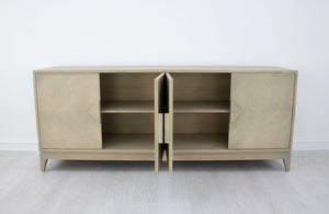 Zeugma Fr916 Tuscan 84” Buffet - Solid Wood With Spacious Drawers, Rich Oak Finish & Durable Design Soft Tuscan Oak Finish Solid Wood Fr916 Tuscan