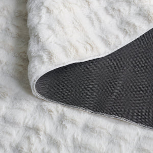 Safavieh Faux Runner Area Rug - Luxurious Plush Design, Slip-resistant & Washable For Elegant Living Spaces Ivory Polyester Frb100a-57