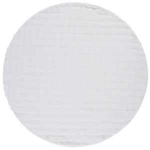 Safavieh Faux Runner Area Rug - Luxurious Plush Design, Slip-resistant & Washable For Elegant Living Spaces Ivory Polyester Frb100a-6r