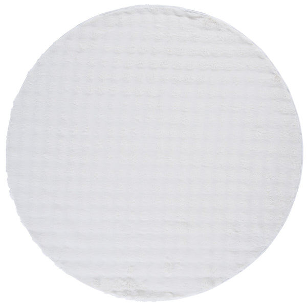 Safavieh Faux Runner Area Rug - Luxurious Plush Design, Slip-resistant & Washable For Elegant Living Spaces Ivory Polyester Frb100a-6r