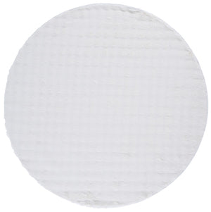 Safavieh Faux Rabbit Bubble Area Rug - Luxurious Ivory Design, Durable, Slip-resistant, Easy To Clean, Chic Decor Ivory Polyester Frb100a-3