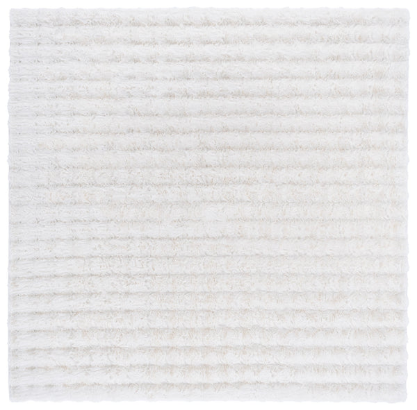 Safavieh Faux Runner Area Rug - Luxurious Plush Design, Slip-resistant & Washable For Elegant Living Spaces Ivory Polyester Frb100a-6sq