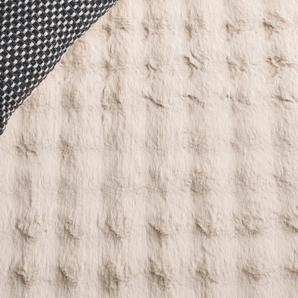 Safavieh Faux Runner Area Rug - Luxurious Plush Design, Slip-resistant & Washable For Elegant Living Spaces Beige Polyester Frb100b-57