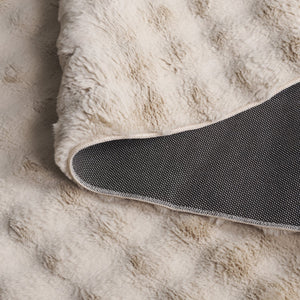 Safavieh Faux Runner Area Rug - Luxurious Plush Design, Slip-resistant & Washable For Elegant Living Spaces Beige Polyester Frb100b-57