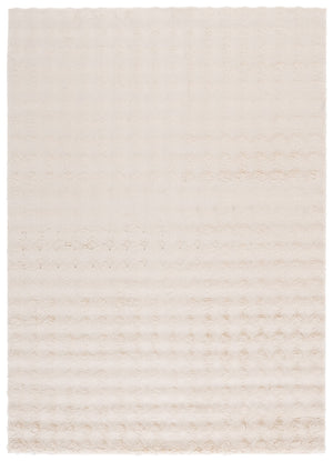 Safavieh Faux Rabbit Bubble Area Rug - Luxurious Ivory Design, Durable, Slip-resistant, Easy To Clean, Chic Decor Beige Polyester Frb100b-8