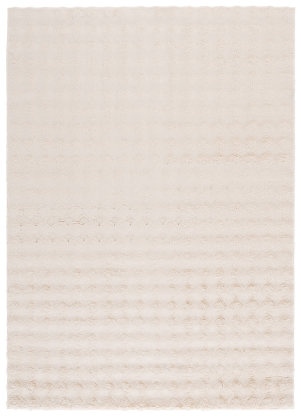 Safavieh Faux Rabbit Bubble Area Rug - Luxurious Ivory Design, Durable, Slip-resistant, Easy To Clean, Chic Decor Beige Polyester Frb100b-8
