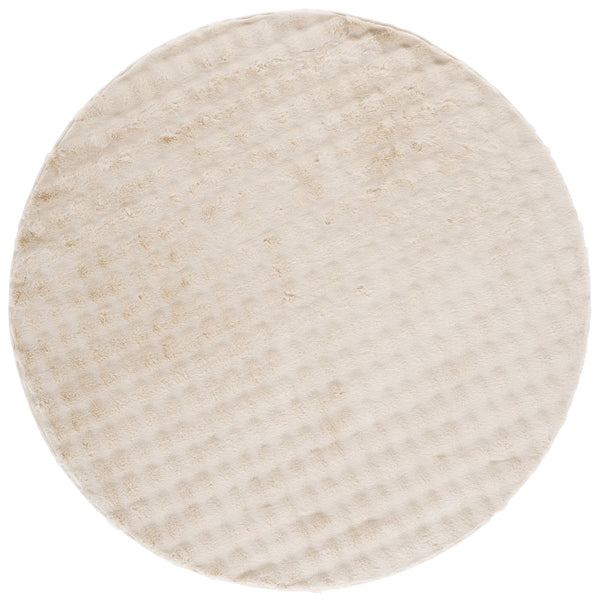 Safavieh Faux Runner Area Rug - Luxurious Plush Design, Slip-resistant & Washable For Elegant Living Spaces Beige Polyester Frb100b-6r