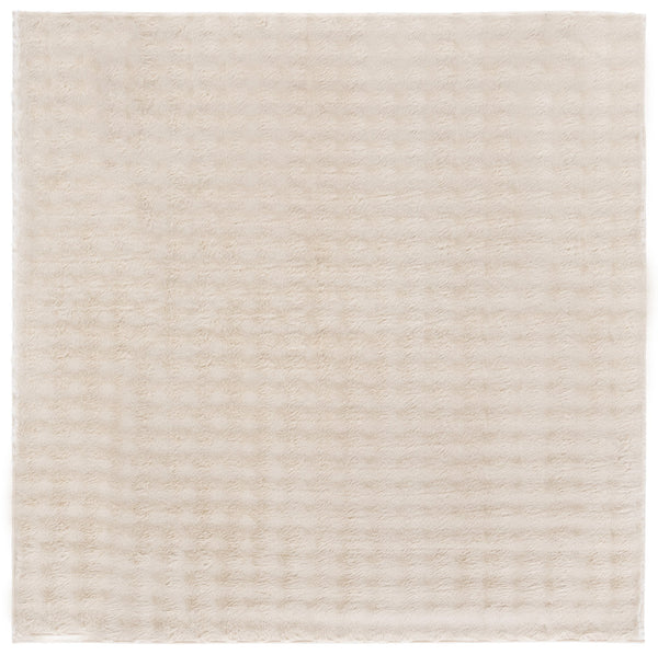 Safavieh Faux Runner Area Rug - Luxurious Plush Design, Slip-resistant & Washable For Elegant Living Spaces Beige Polyester Frb100b-6sq