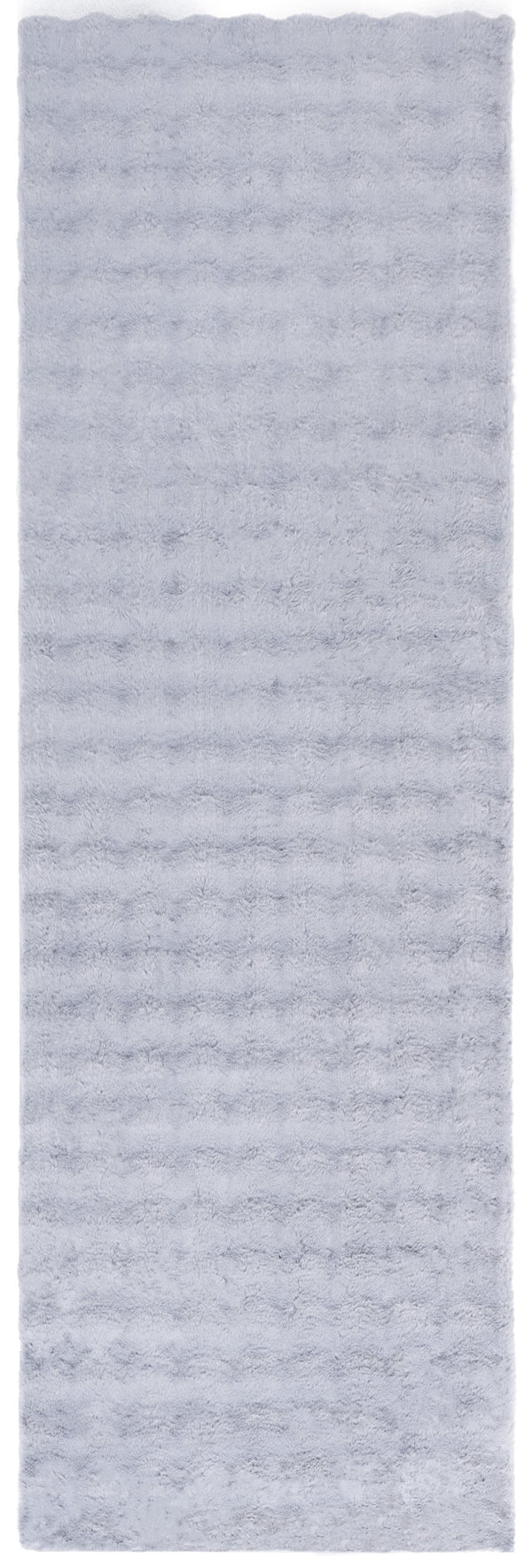 Safavieh Faux Runner Area Rug - Luxurious Plush Design, Slip-resistant & Washable For Elegant Living Spaces Grey Polyester Frb100f-28