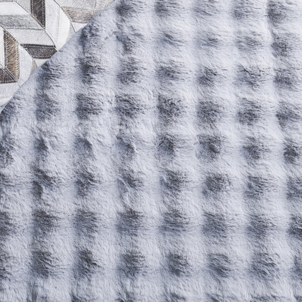 Safavieh Faux Runner Area Rug - Luxurious Plush Design, Slip-resistant & Washable For Elegant Living Spaces Grey Polyester Frb100f-57