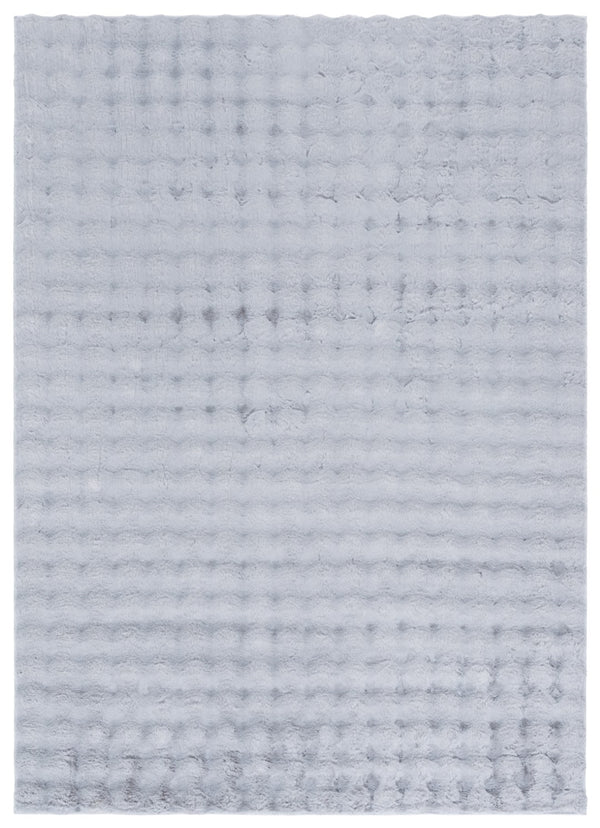 Safavieh Faux Rabbit Bubble Area Rug - Luxurious Ivory Design, Durable, Slip-resistant, Easy To Clean, Chic Decor Grey Polyester Frb100f-2