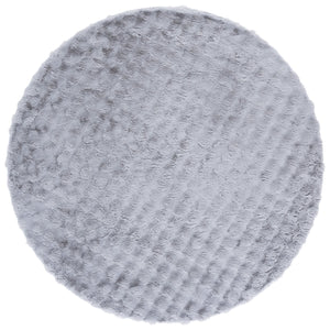 Safavieh Faux Runner Area Rug - Luxurious Plush Design, Slip-resistant & Washable For Elegant Living Spaces Grey Polyester Frb100f-6r